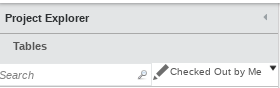 project explorer search menu