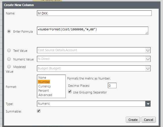 Create New Column