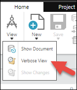 Find the Home tab in TBM Studio, click View, then Verbose View. This will open the Check In History with a list of builds.