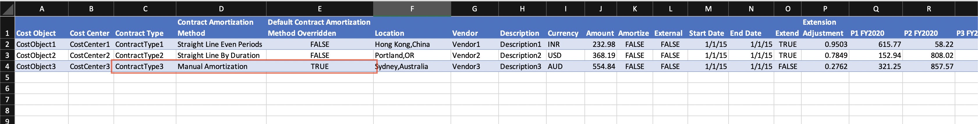 Import Template