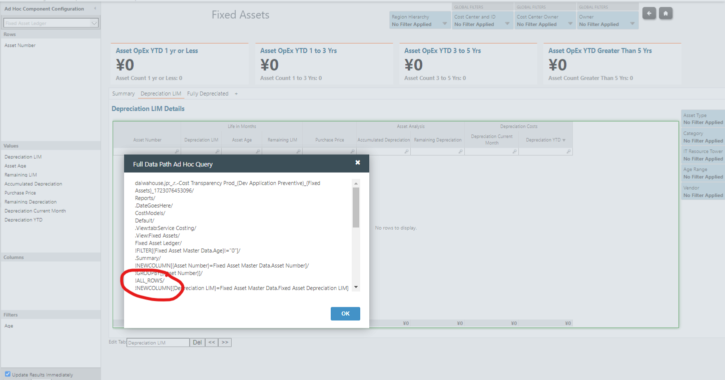 How Apptio works when fixed asset is data update monthly version | IBM ...