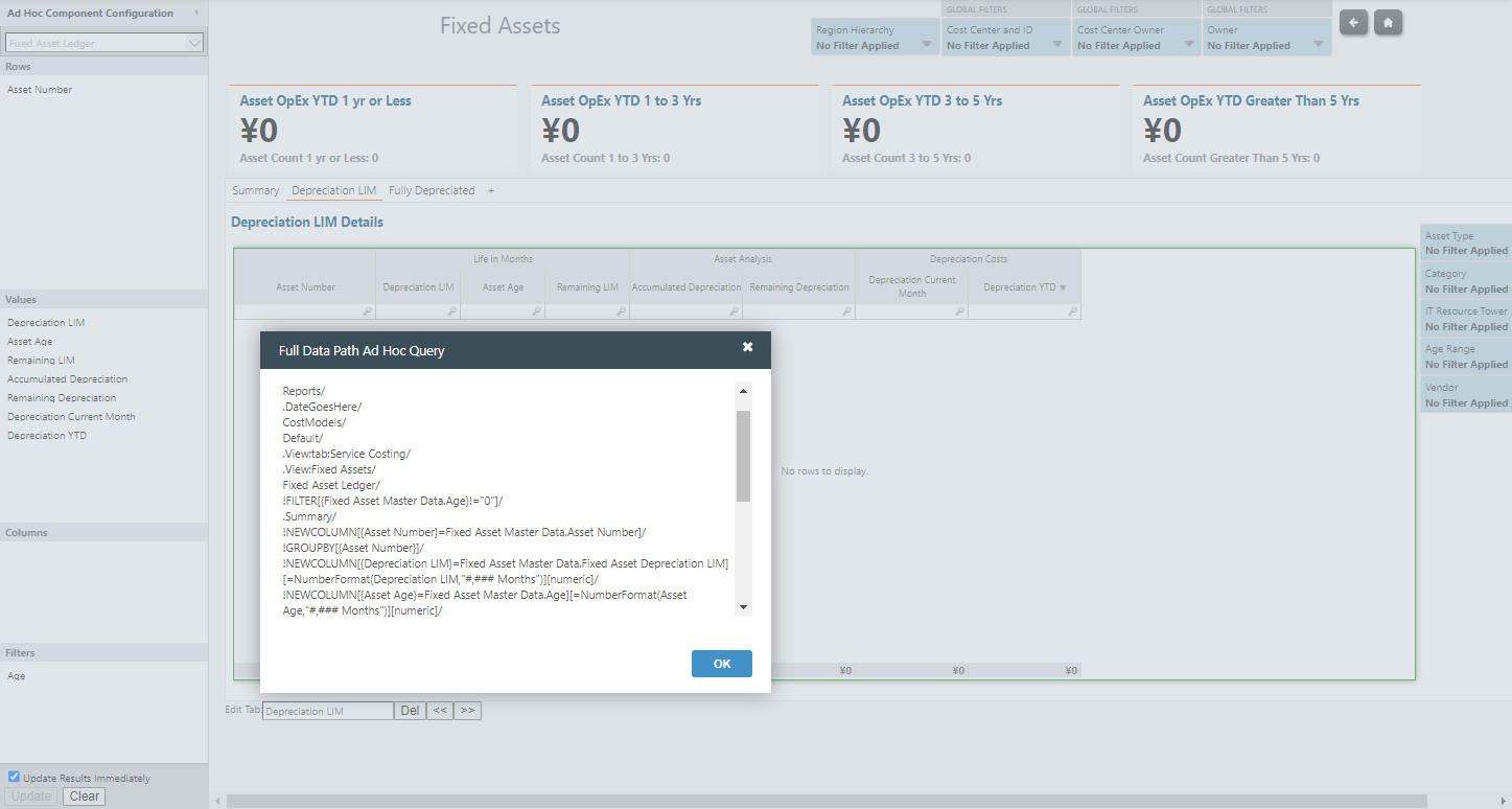 How Apptio works when fixed asset is data update monthly version | IBM ...