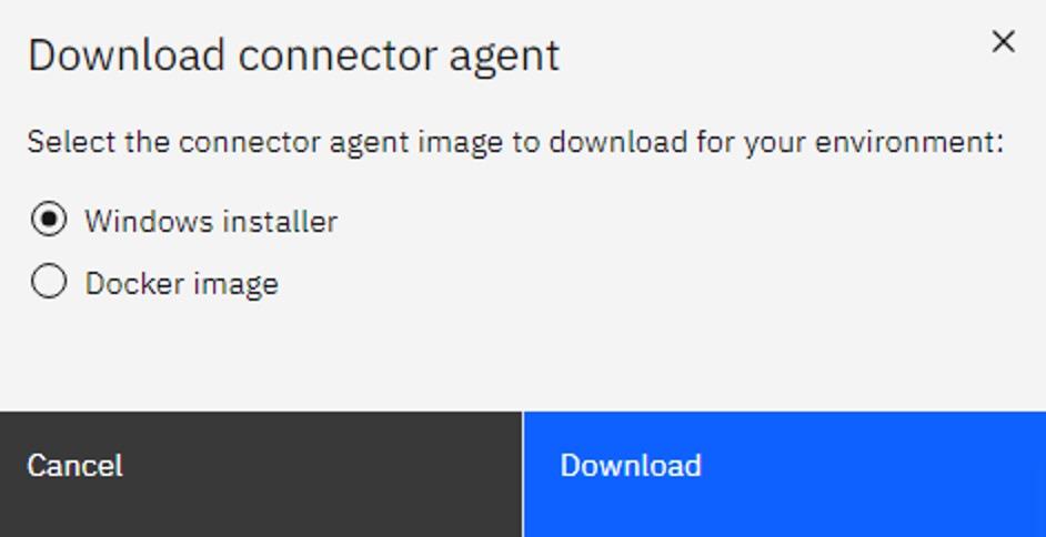 Docker または Windows 選択肢