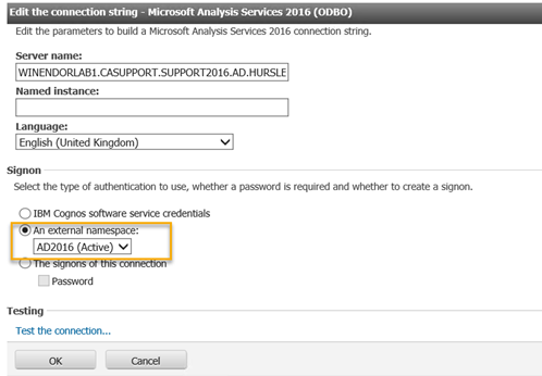 ssas cognos analytics