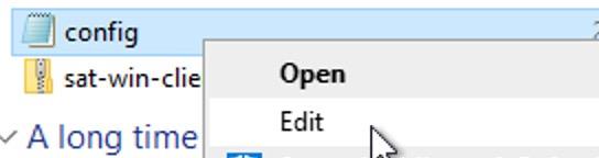 構成ファイルの編集