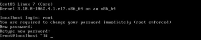 centos first login