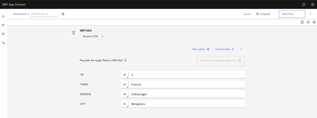 Shows the configuration of the 