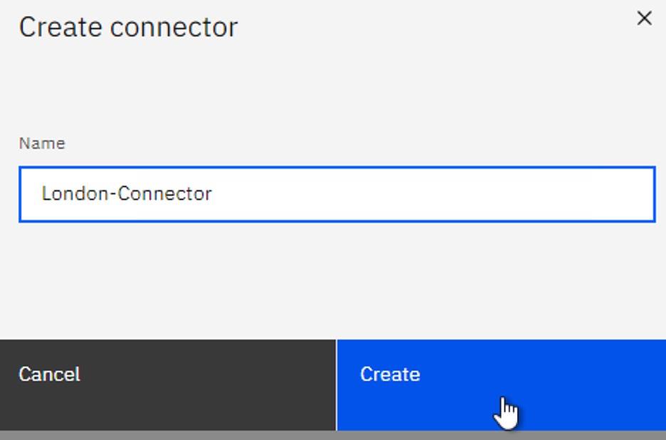 コネクター名の入力