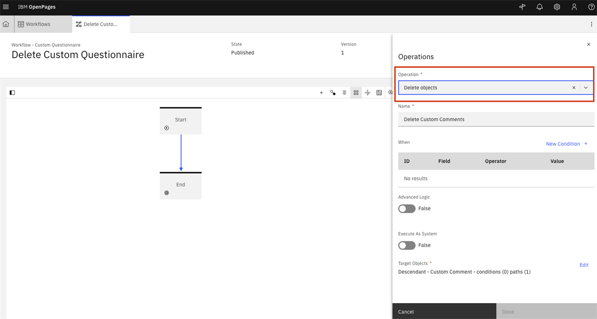 How to enable delete objects operation in workflows | Governance, Risk ...