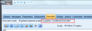 Option for looping / conditional execution