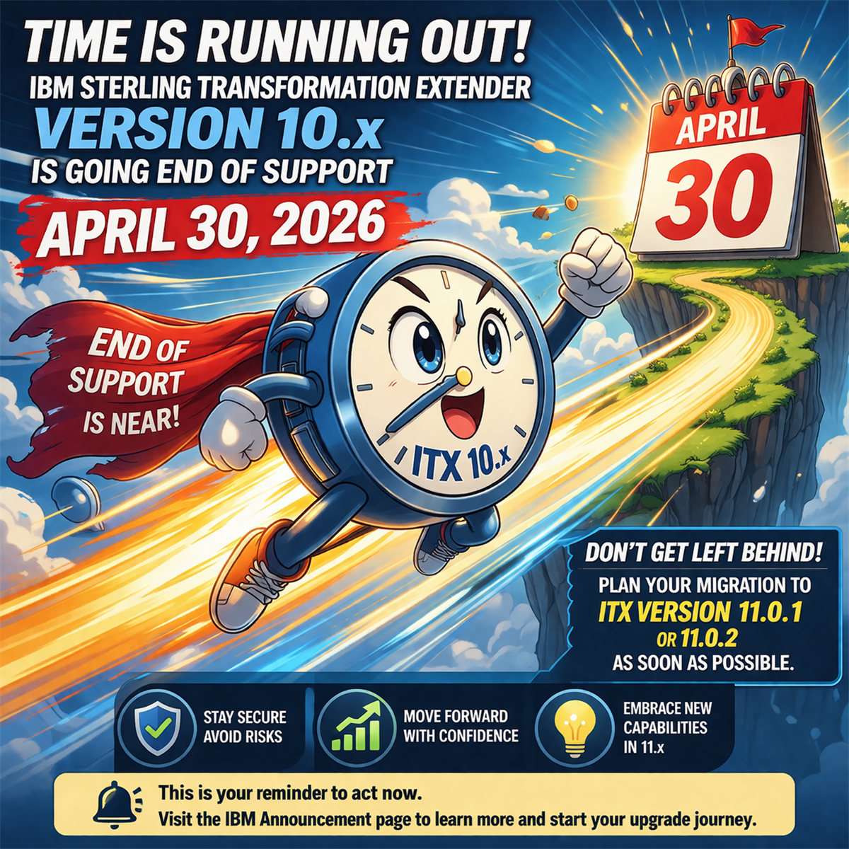 Time is flying towards April 30th 2026