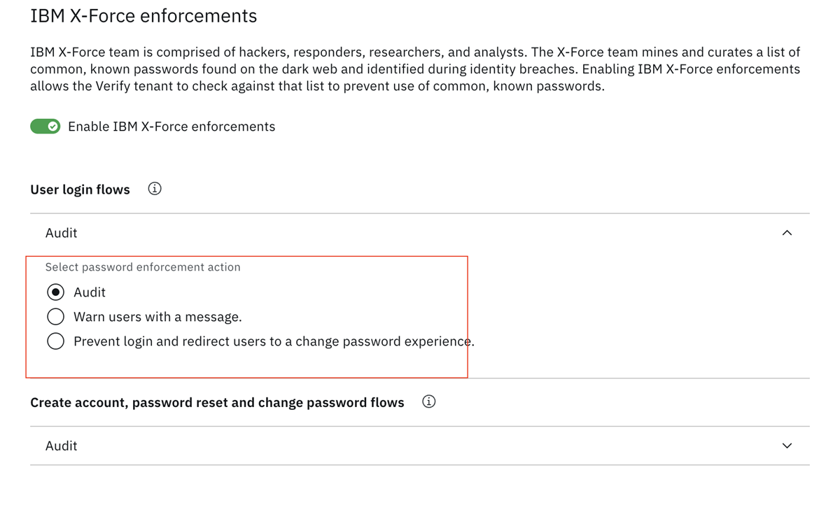 Password Enforcement Example Detect and Defend Weak Passwords with IBM Verify