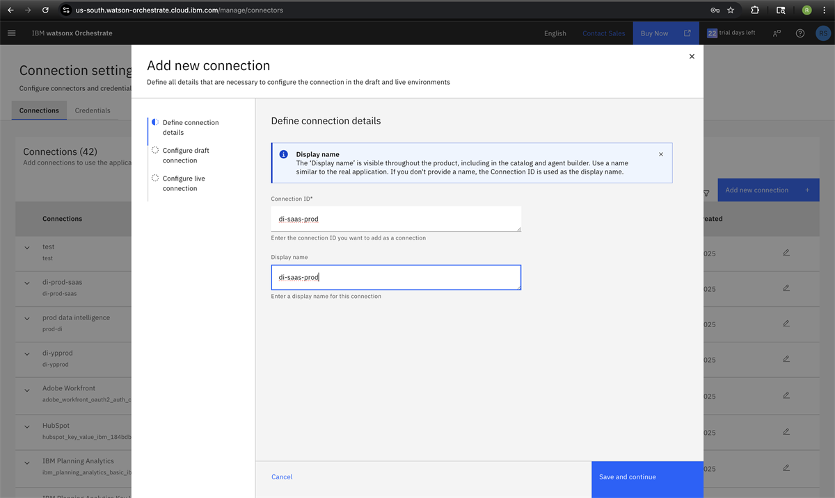 Building a Watsonx Orchestrate AI Agent with Watsonx Data Intelligence