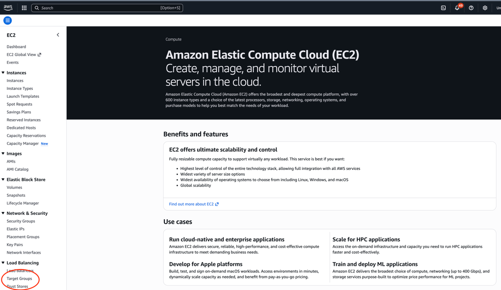 Create a Target Group