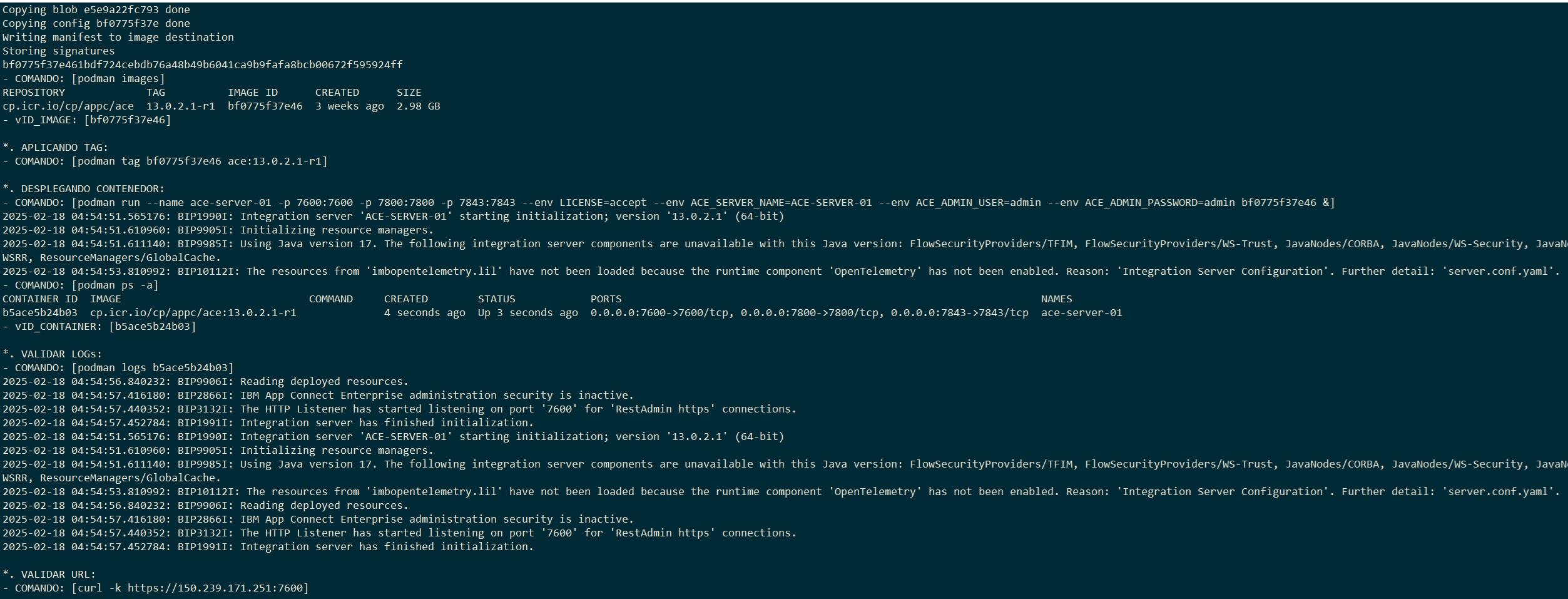 DEPLOY 'IBM APP CONNECT' IN POSTMAN (SCRIPT: .sh)
