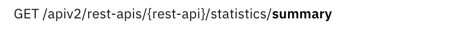 REST API-Level statistics