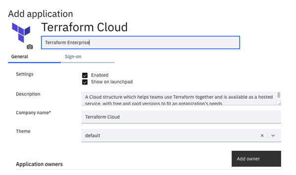 Single Sign-on with Terraform using IBM Verify