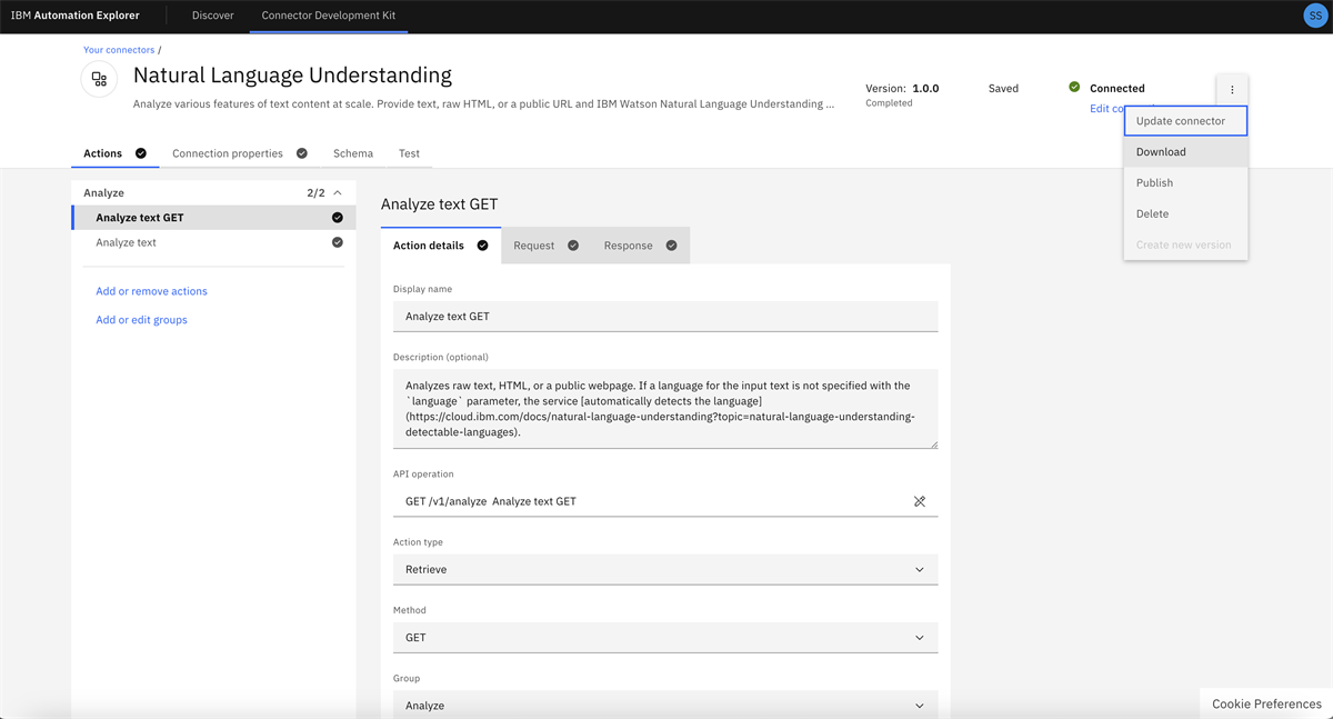 Using the Connector Development Kit: Create a custom connector from an ...