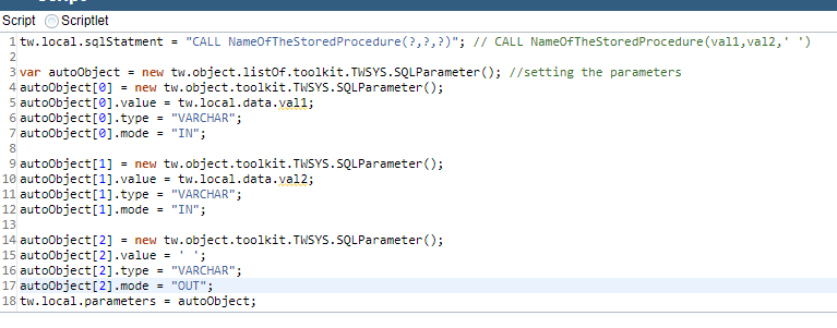 String Workflow String output Stored procedure call from the IBM BAW platform | BPM ...