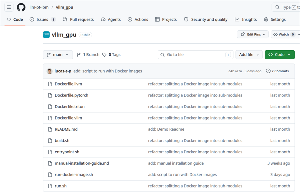 LLM Inference with vLLM Using GPU on Power9
