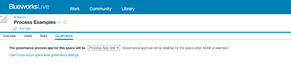 Space Level Governance