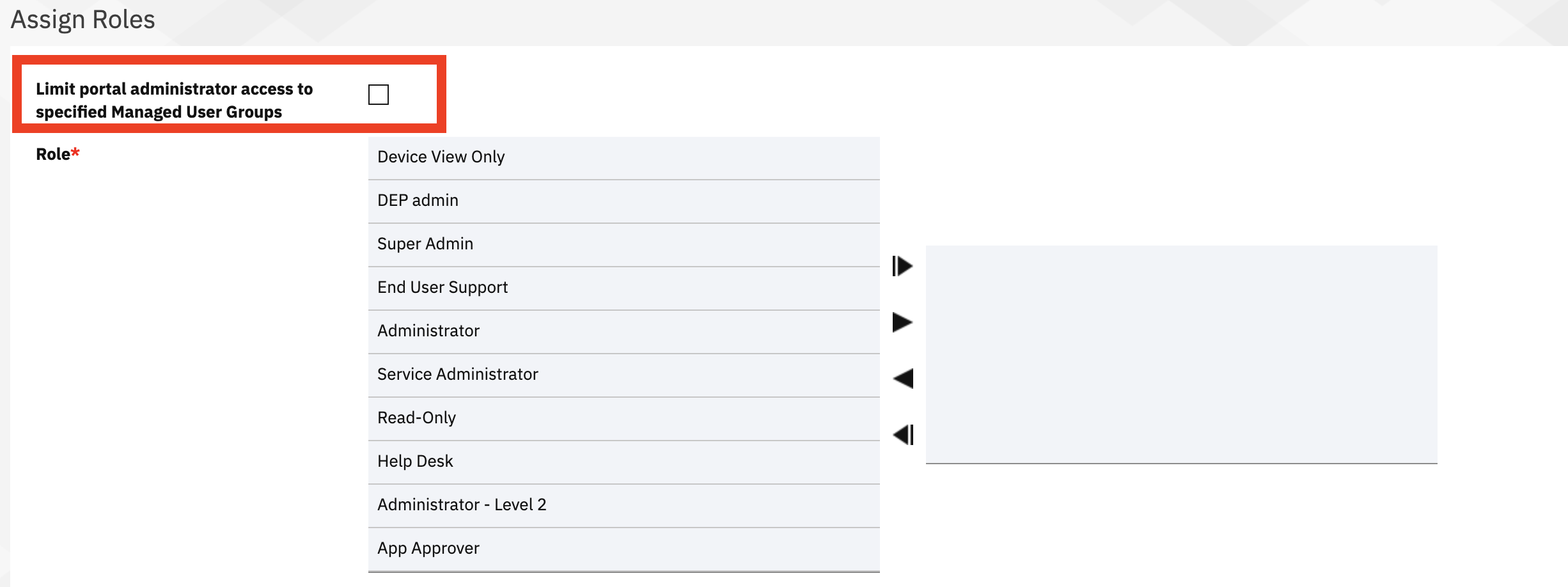Setting up Access Control | IBM MaaS360
