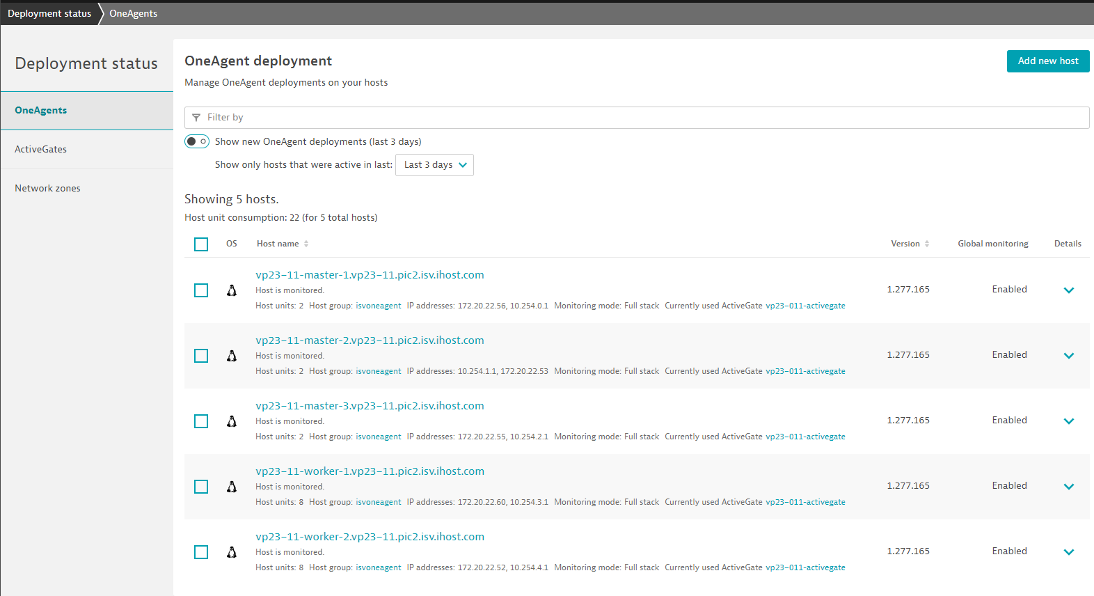 Dynatrace monitoring Red Hat OpenShift for Linux on IBM Power (ppc64le)