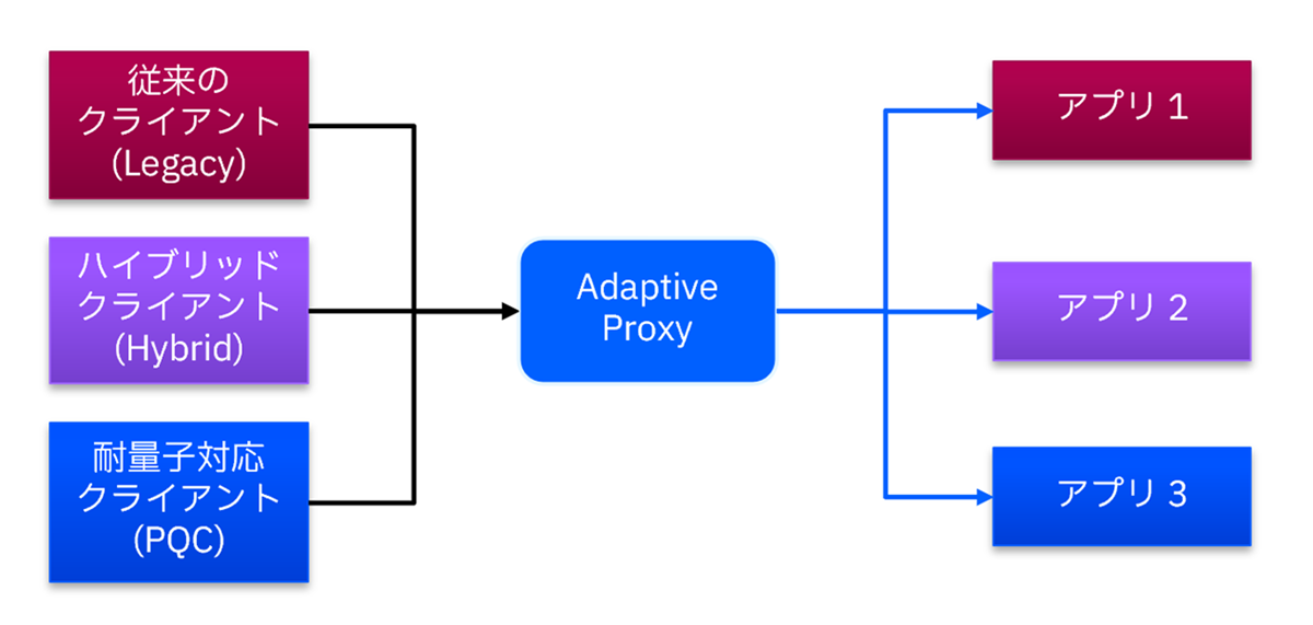レガシーアプリのPQC通信を実現するIBM Quantum Safe Remediator Adaptive Proxyの概要