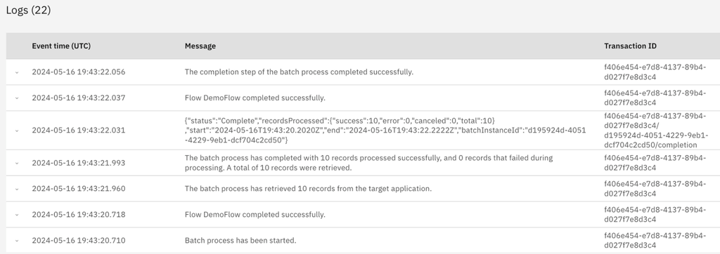 Best practices for batch processing in IBM App Connect Enterprise as a ...