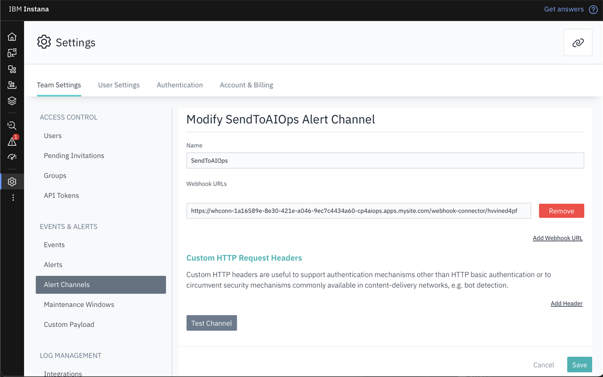 AIOps/Instana Integration - Utilise AIOps Generic Webhook (with JSONata ...