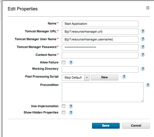 Step dialog
