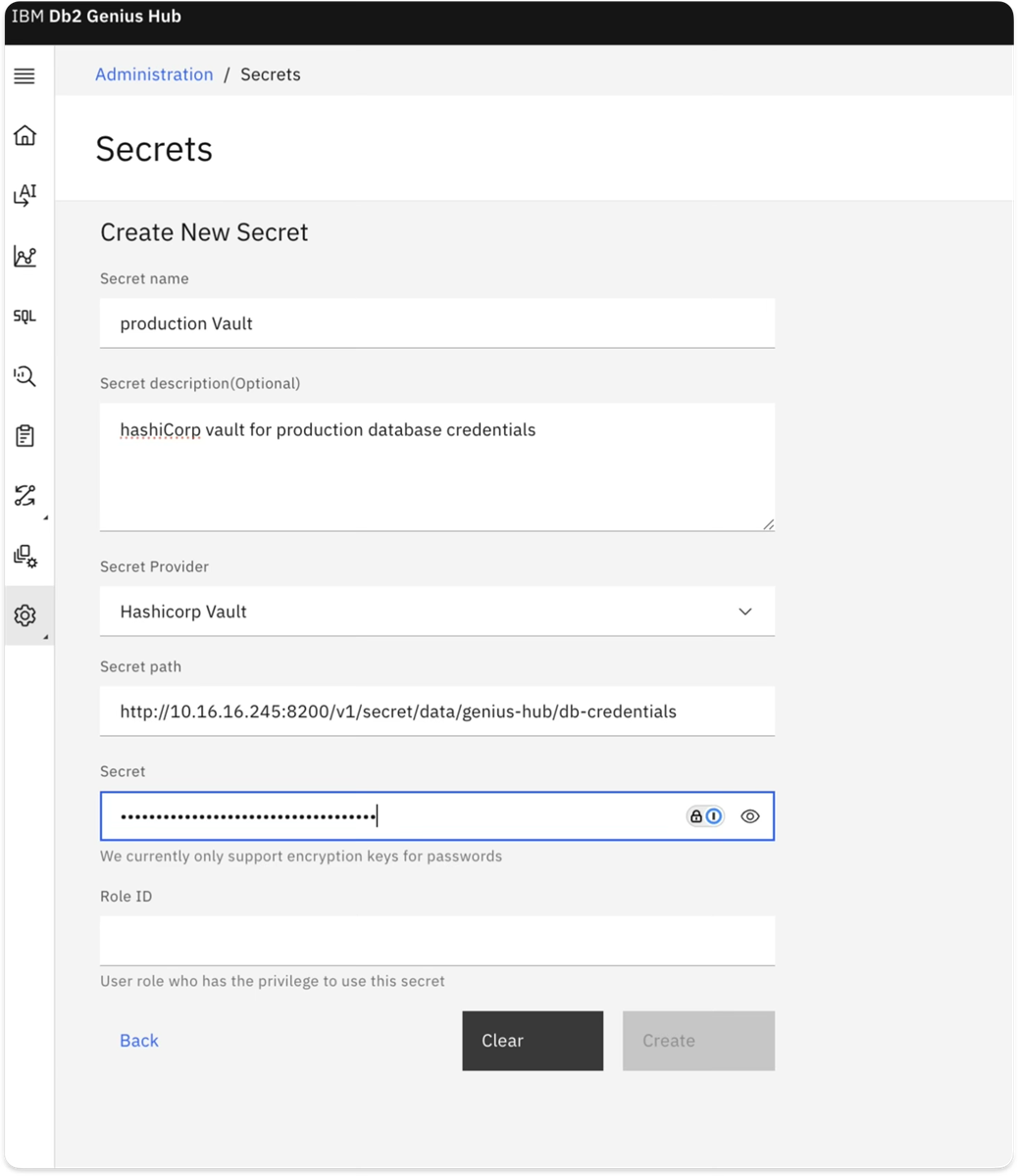 Enter Secret ID