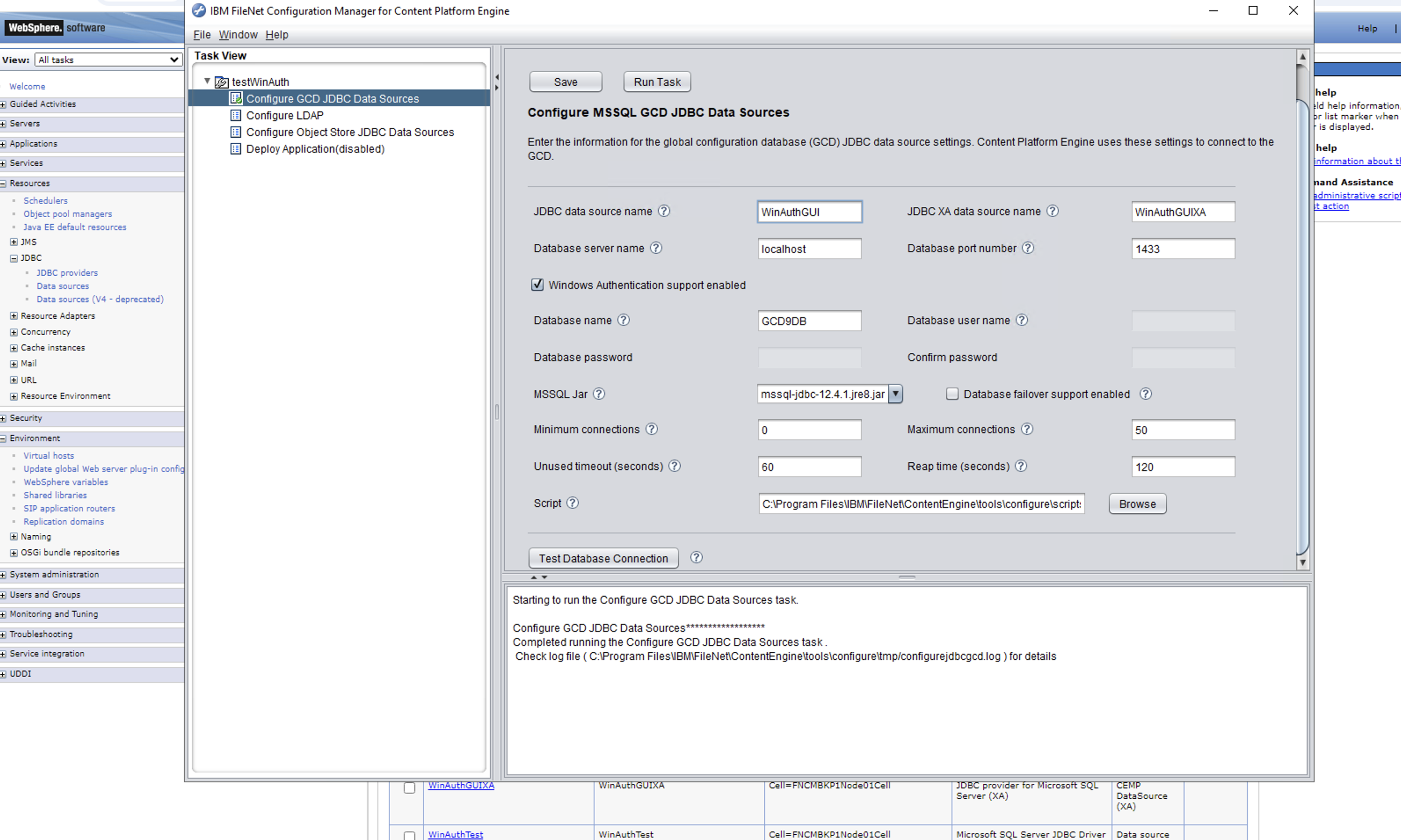 Windows Authentication for MSSQL database