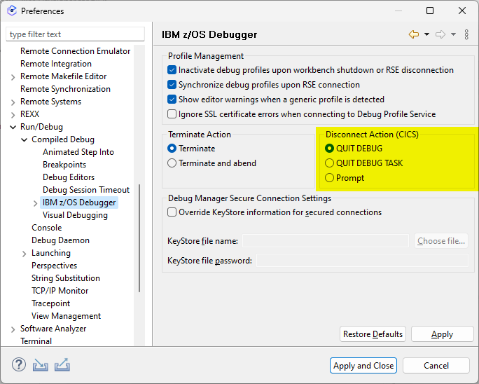 What's new in IBM z/OS Debugger 16.0.3