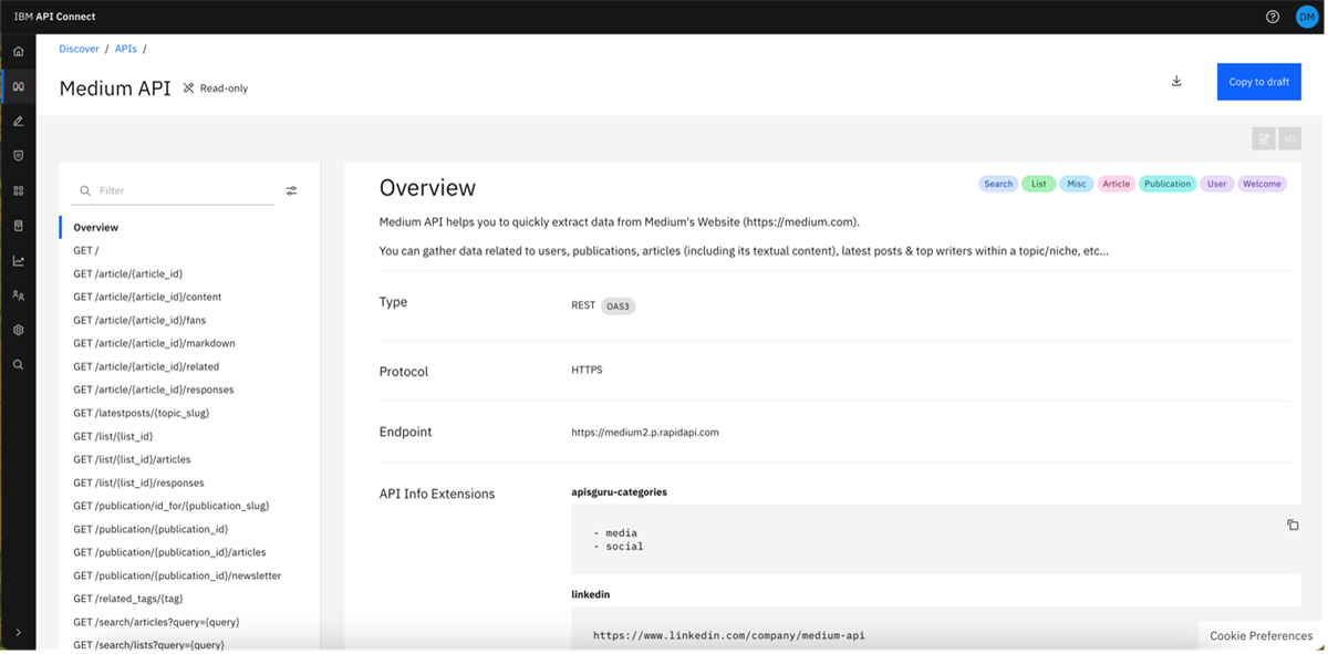 Discovering unmanaged APIs using API Connect Discovery - GitHub collector