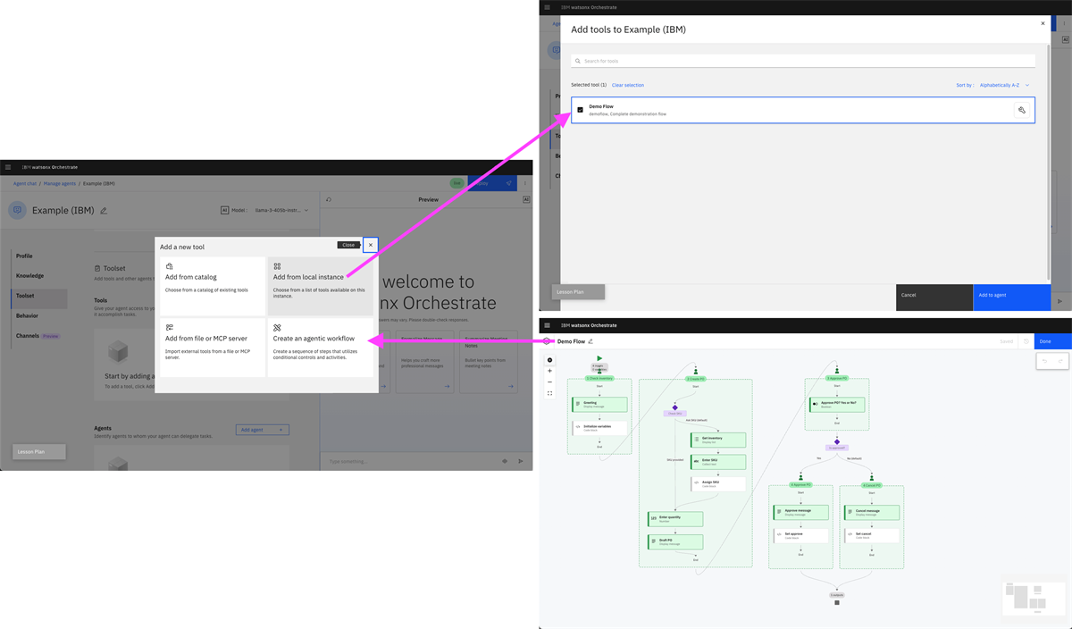 Add flow from local instance