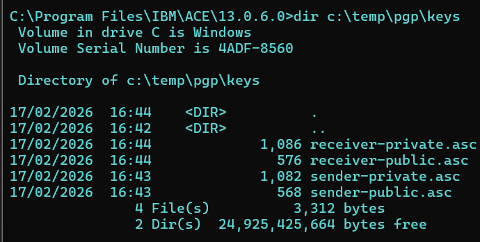 PGP SupportPac on ACE: a full end-to-end setup