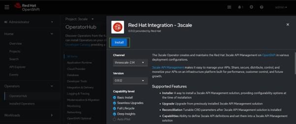 Red Hat 3scale API Management platform with external Redis HA on IBM Power