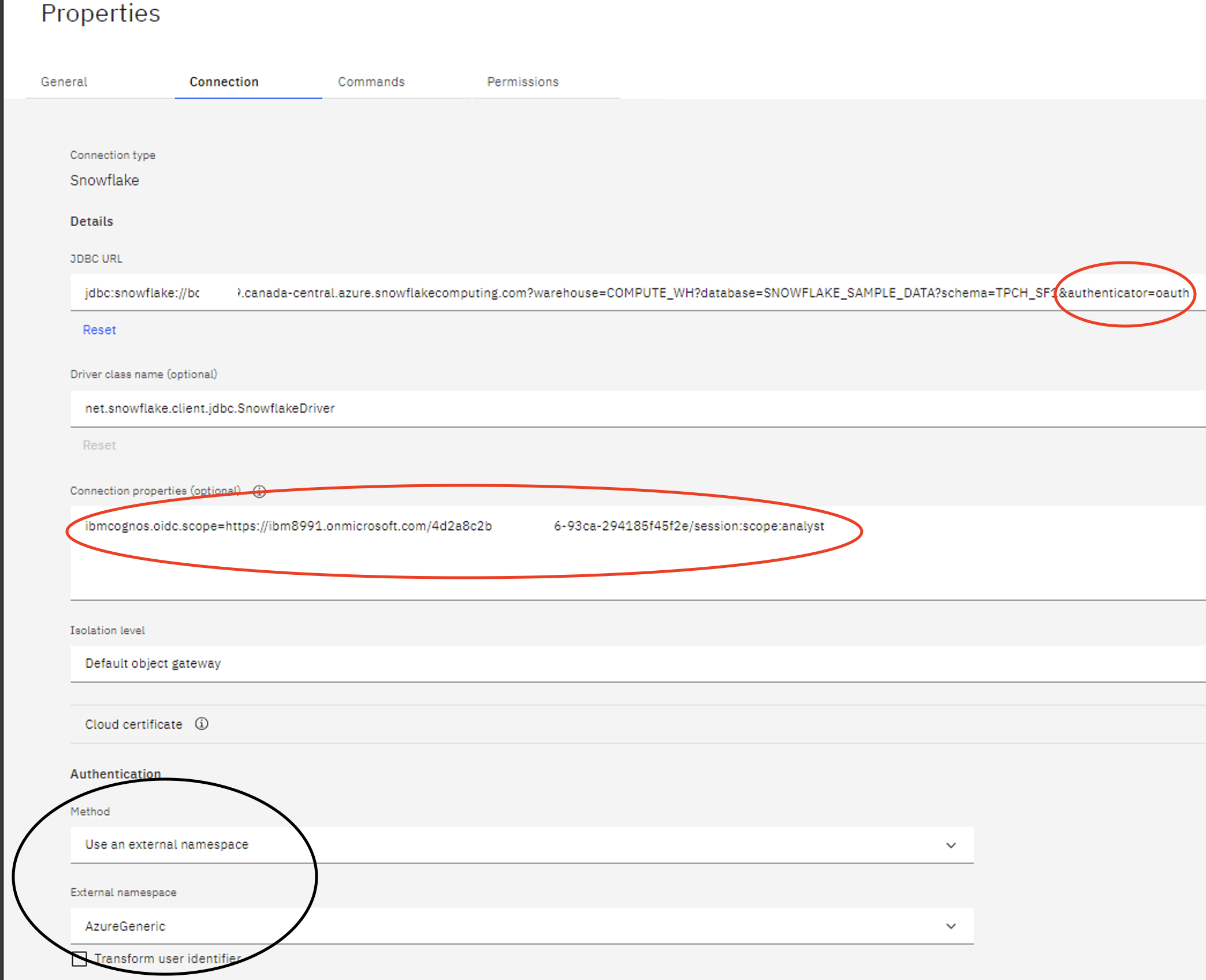 Cognos Analytics: Configuring Snowflake Data Server Connections with ...