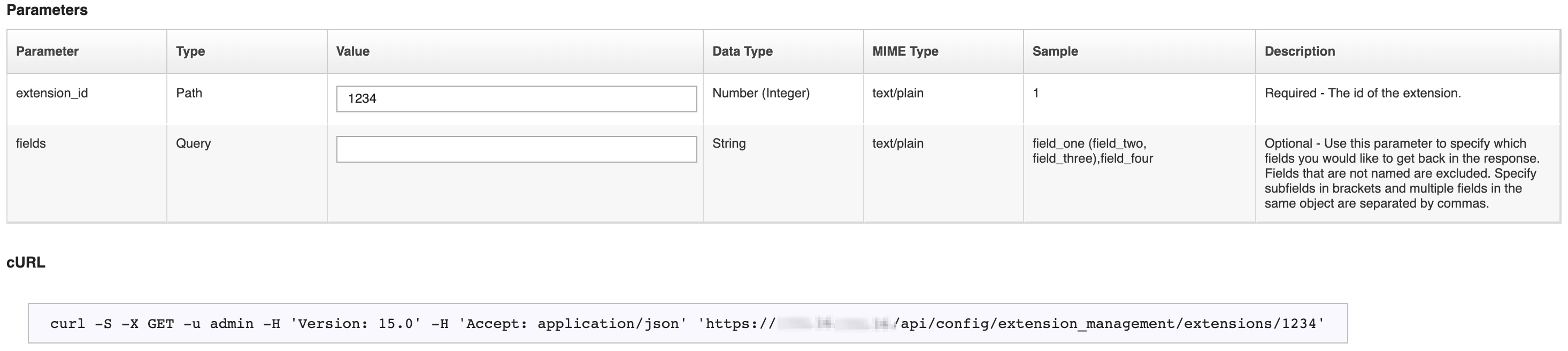 Content management using the API