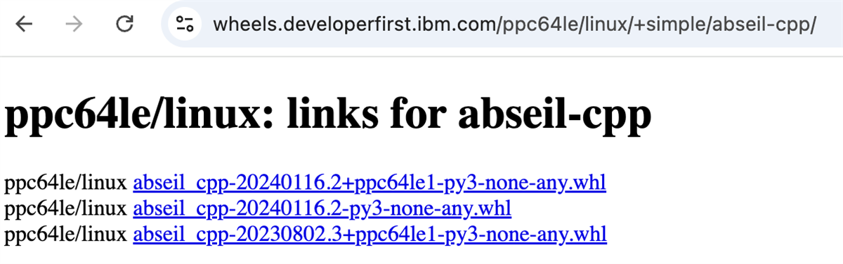 Developing applications using Python Packages on IBM Power