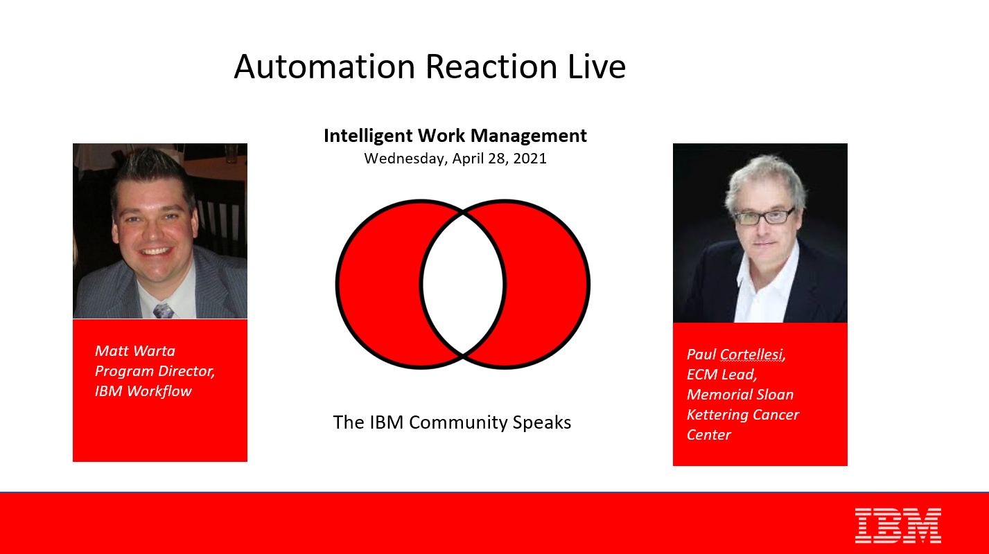 Automation Reaction: Work Management | BPM, Workflow, and Case