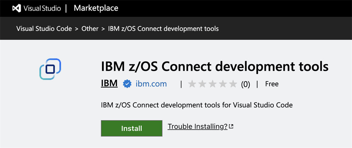 z/OS Connect Visual Studio Code Extension
