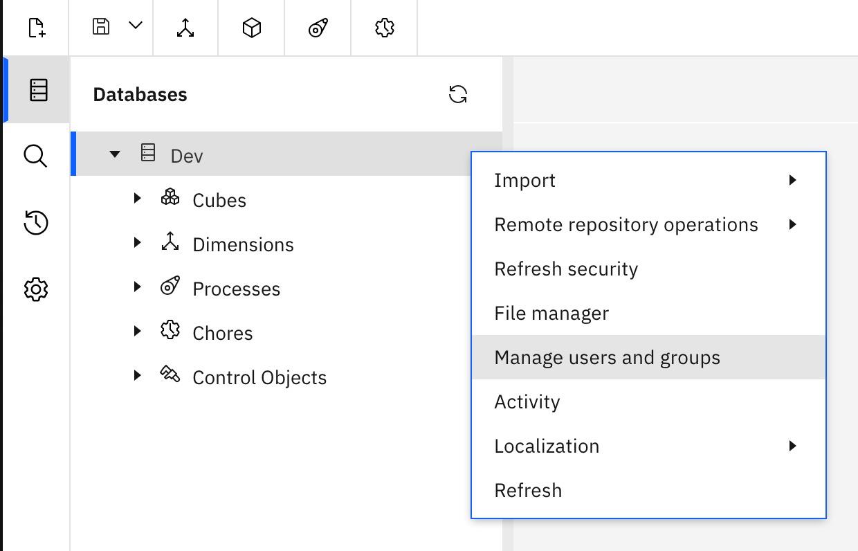 Manage users and groups