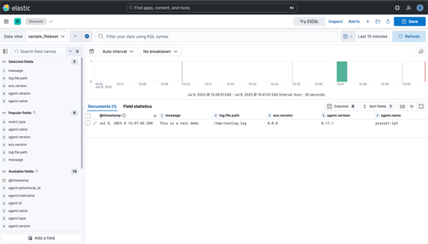 Monitor AIX with elastic beats: Observability on AIX