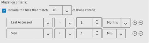 Cold file criteria