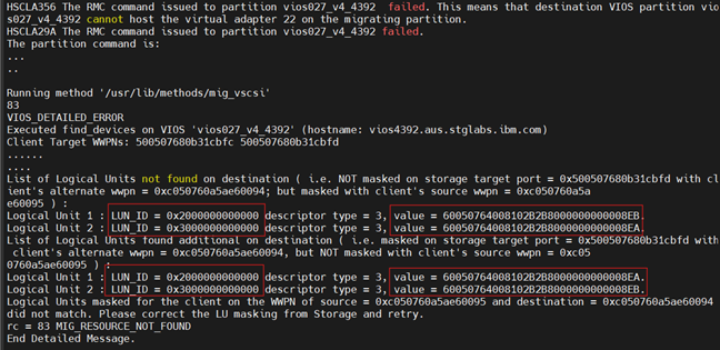 Lpm Mobility Examples Live Partition Mobility (LPM) Validation enhancement for NPIV storage