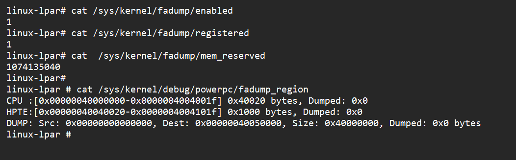 Linux kernel crash-dump mechanism ( KDUMP and FADUMP )