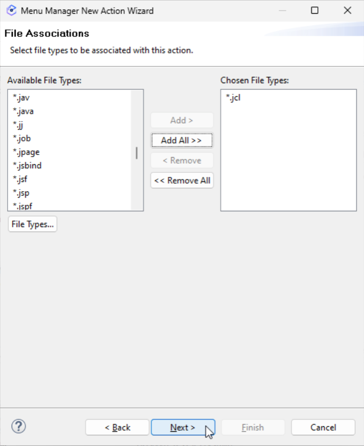 Creating custom menu options using Menu Manager in IDz v16