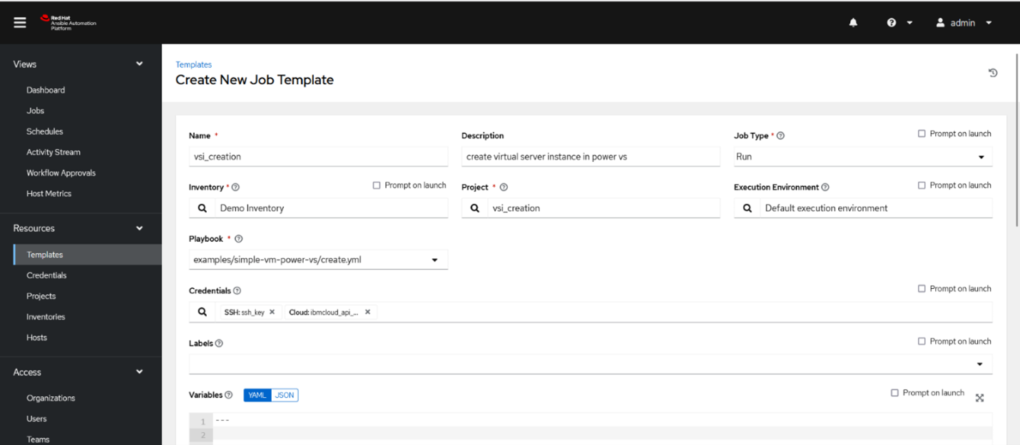 Create a virtual server instance in IBM Power Virtual Server using Red ...